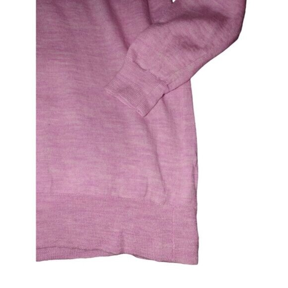 J Crew Womens Pink Merino100% Wool Long Sleeve Sweater Small Classic Fall Winter - Picture 4 of 10